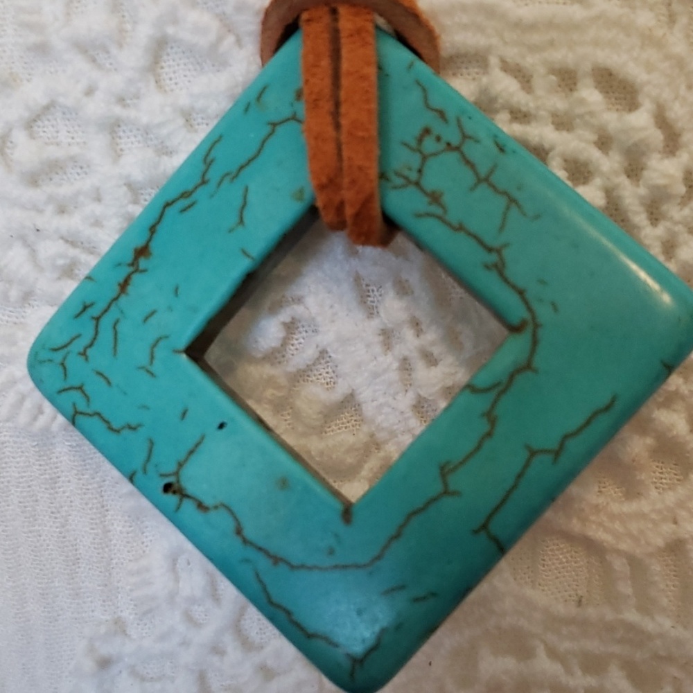 All natural stone pendant